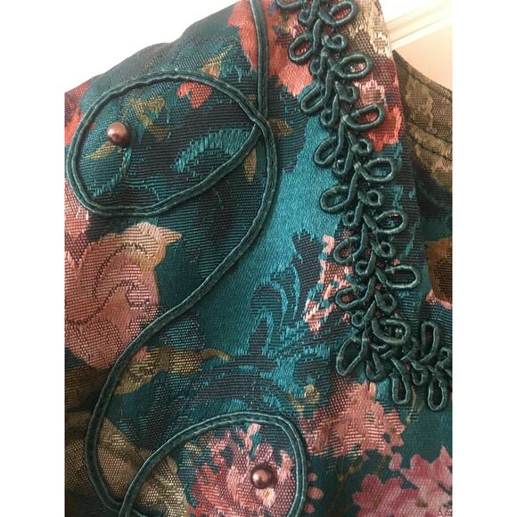 Vintage Nah Nah Collection Size 16 Floral Jacket/Blazer Beautiful Bric Brac - Picture 6 of 8